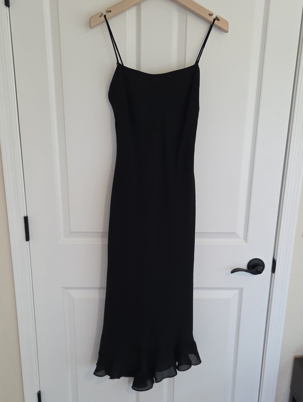 Studio Y Black Spaghetti-Strap High-Low Maxi Dress